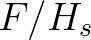 $F/H_s$